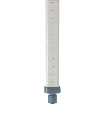 Metro MX43CP 43.19" H Corrosion Proof Construction Special Cut Length Polymer Trilobal Post