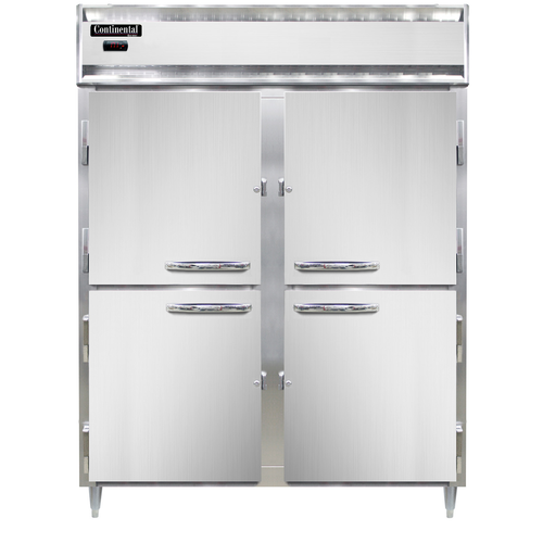 Continental Refrigerator DL2WE-SS-HD Designer Line Heated Cabinet Extra Wide Reach-In