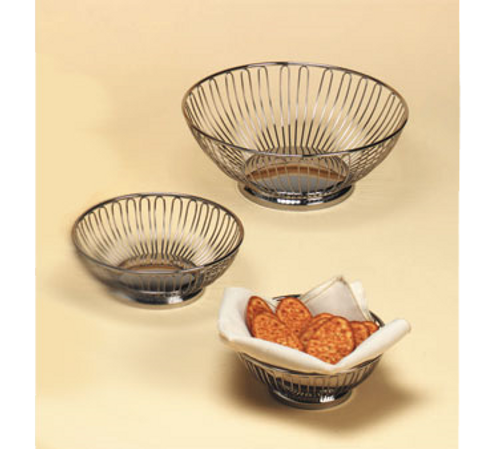 American Metalcraft BSS7 6.63" Stainless Steel Round Basket