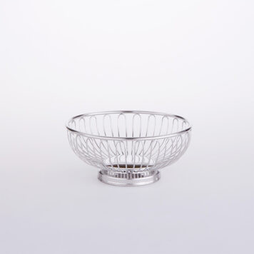 American Metalcraft BSS7 6.63" Stainless Steel Round Basket
