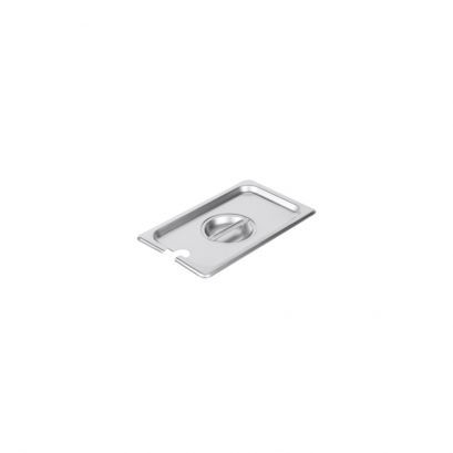 CAC China SPCN-Q Stainless Steel 0.25 Size Notched Flat Steam Pan Cover (72 Each Per Case)