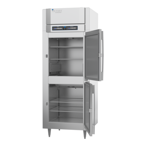 Victory HRSA-1D-S1-EW-HD-HC 31.25" W One-Section Two Door Reach-In UltraSpec Series Dual Temp Warmer/Refrigerator Featuring Secure-Temp Technology