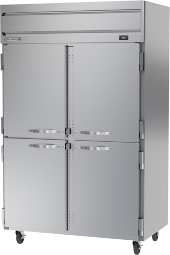 Beverage Air HRS2HC-1HS 52" W Two-Section Solid Door Reach-In Horizon Series Refrigerator