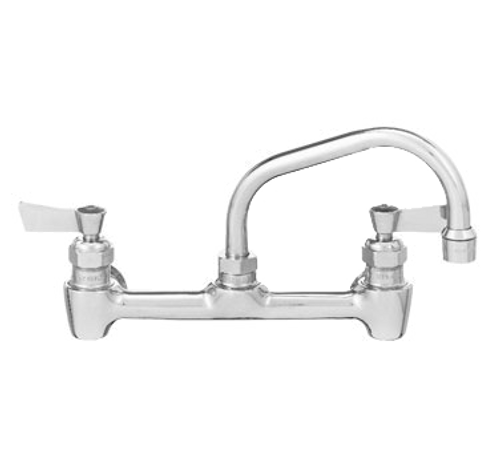 Fisher 13230 6" Swing Spout Brass Backsplash Mount Faucet