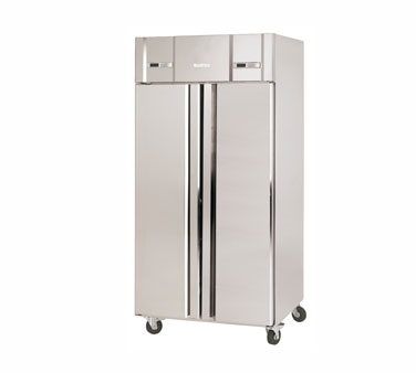 Infrico USA IRR-AGN602MX 38.38" W Two-Section Solid Door Reach-In Slim line Dual Temp