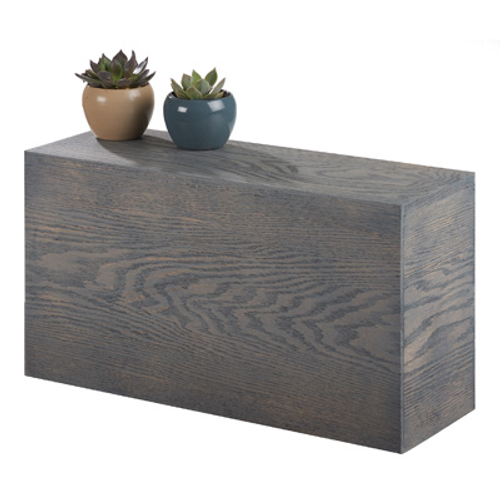 Cal-Mil 166-11-83 20"W x 7"D x 11"H Rectangular Gray Wood Ashwood Display Riser