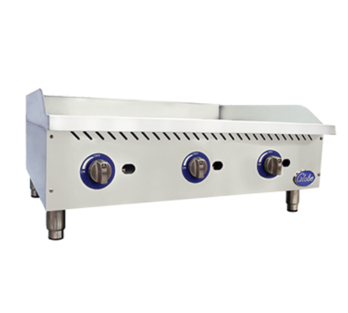 Globe GG36G-NG 36" Natural Gas Countertop Griddle - 90,000 BTU