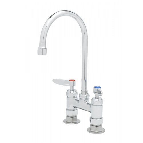 T&S Brass B-0325-CC-CR Mixing Faucet deck mount 4"