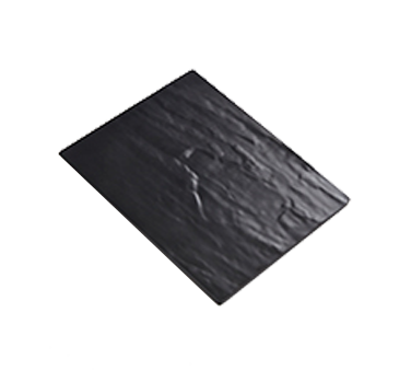 American Metalcraft FSLT10 10" Plastic Gray Rectangular Endurance Platter