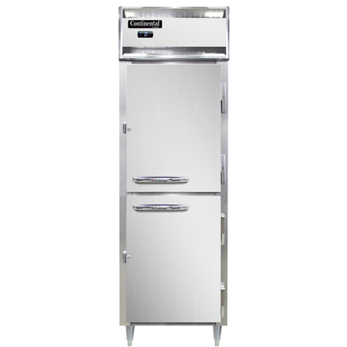 Continental Refrigerator DL1F-SS-HD 26" W One-Section Solid Door Reach-In Designer Line Freezer - 115 Volts