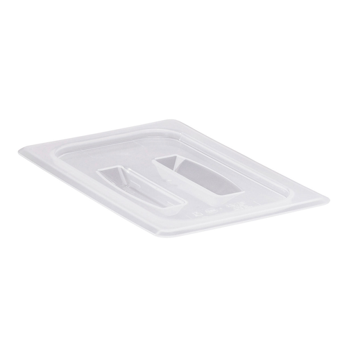 Cambro 40PPCH190 1/4 Size Translucent Food Pan Cover - 6/Case