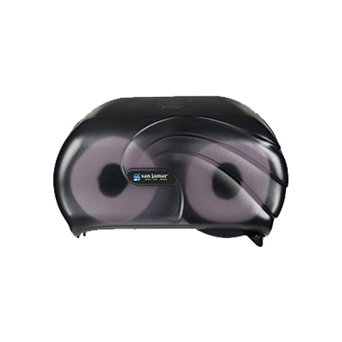 San Jamar R3690TBK Versatwin Oceans Bath Tissue Dispenser 6-3/4"