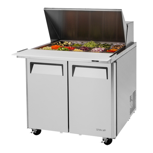 Turbo Air MST-36-15-N6 36.38" W Two-Section Two Door M3 Series Sandwich/Salad-Mega Top Unit