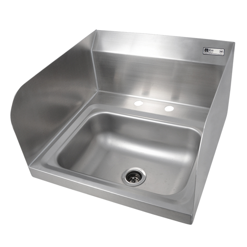 John Boos PBHS-W-1410-2DM-SSLR Pro-Bowl Hand Sink Wall Mount Stainless Steel 14"W x 10"