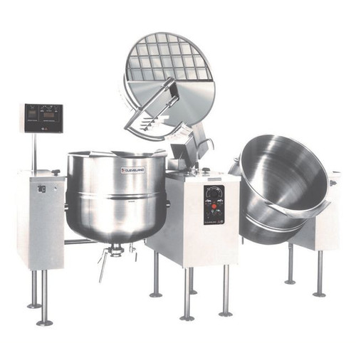 Cleveland TMKDL100T 100 Gallon 2/3 Steam Jacket Design Kettle Mixer - 208-240V
