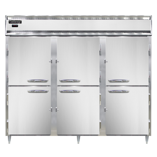 Continental Refrigeration DL3WE-SS-HD Designer Line Heated Cabinet Reach-In 85"