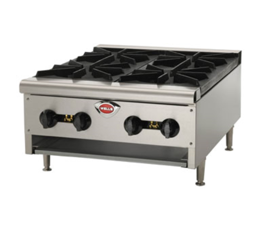 Wells HDHP-3630G 35.38" Natural Gas Countertop Hotplate - 159,000 BTU