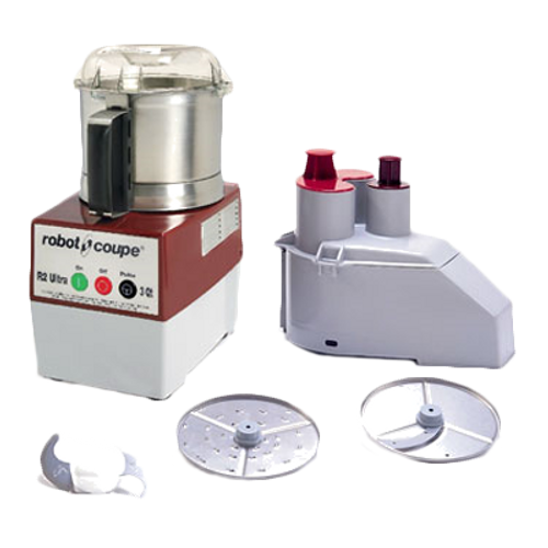 Robot Coupe R2U 3 L. Stainless Steel Combination Commercial Food Processor - 120 Volts, 1 HP