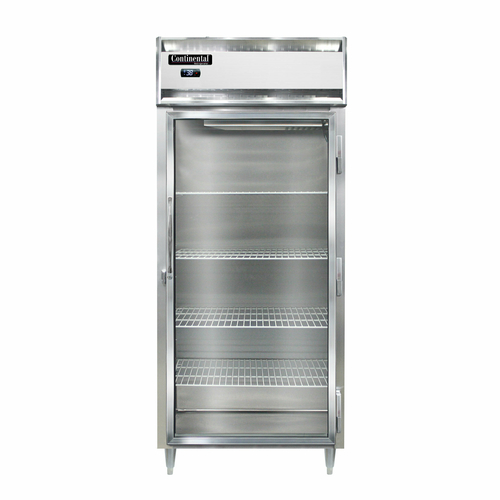 Continental Refrigerator D1RXNSSGD 36.25" W One-Section Glass Door Reach-In Designer Line Extra-Wide Refrigerator