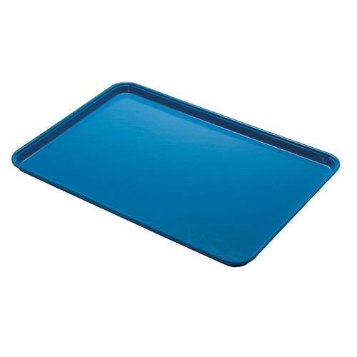Cambro 1826CL142 17.88" Blue Rectangle Camlite Tray - 12/Case