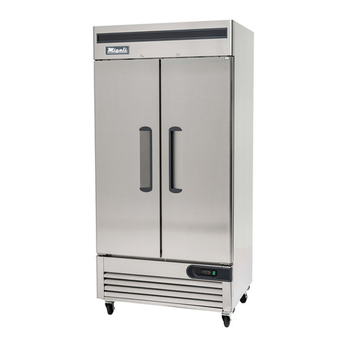 Migali C-2FB-35-HC 39.5" W Three-Section Solid Door Reach-In Competitor Series Freezer - 115 Volts