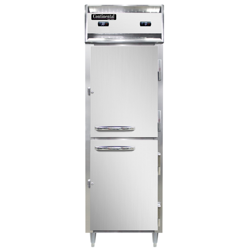 Continental Refrigerator DL1RFS-HD 26" W One-Section Solid Door Reach-In Designer Line Refrigerator/Freezer