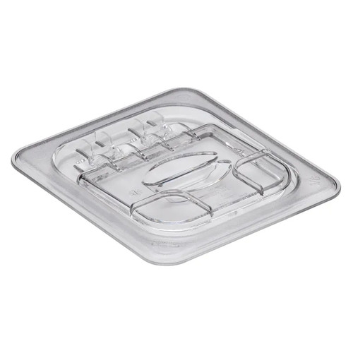 Cambro 60CWL135 Camwear 1/6 Size Clear Food Pan Cover - 6/Case