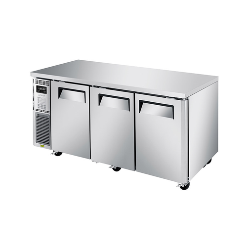 Turbo Air JURF-72-N J Series Side Mount Undercounter Dual Temp Refrigerator/Freezer three-Section 12.4 cu. ft