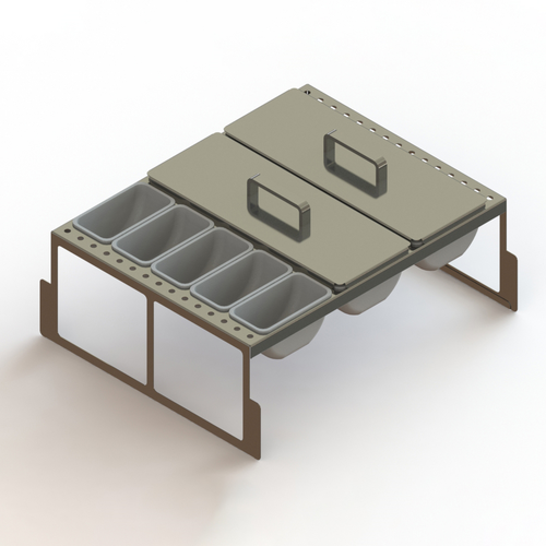 Glastender DICF-20B 15 Cup Condiment Drawer Insert