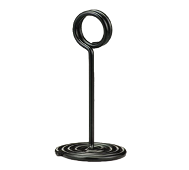 American Metalcraft NSB1 1.5" H Black Round Swirl Base Number Stand