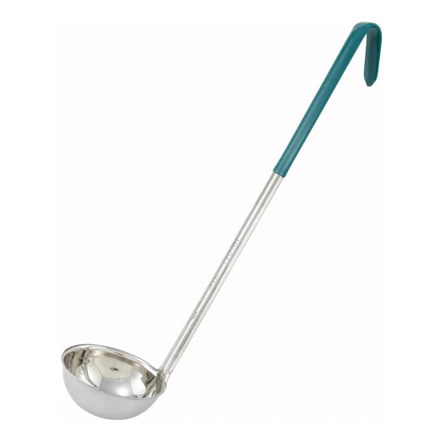 Winco LDC-4 4 Oz. Stainless Steel Color-Coded Ladle