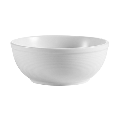 CAC China HMY-29 6" Dia. 20 Oz. Super White Porcelain Round Harmony Pasta or Salad Bowl (3 Dozen Per Case)