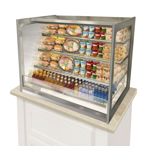 Federal Industries ITRSS4826 48" W Italian Glass Refrigerated Counter Display Case
