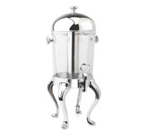 Eastern Tabletop 7552MB 2 Gallon Black Queen-Anne Beverage Dispenser Stainless Steel