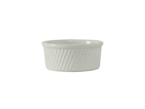 Tuxton BWX-1604 5" 13-1/2 Oz. Ceramic White Round Souffl (1 Dozen)