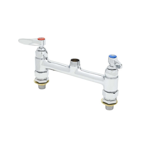 T&S Brass B-0220-LNCC Pantry double swivel base faucet 8"