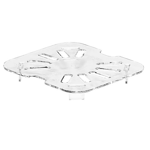 Cambro 60CWD135 Camwear 1/6 Size Clear Polycarbonate Drain Shelf