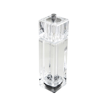 Winco WPMP-6 Clear Acrylic Pepper Mill/Salt Shaker 6"H