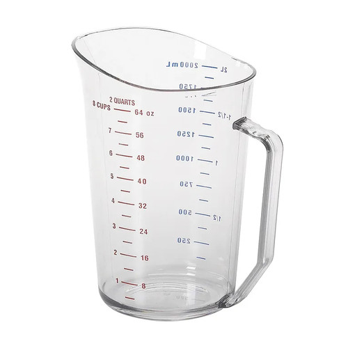 Cambro 200MCCW135 2 qt Polycarbonate Clear Camwear Measuring Cup