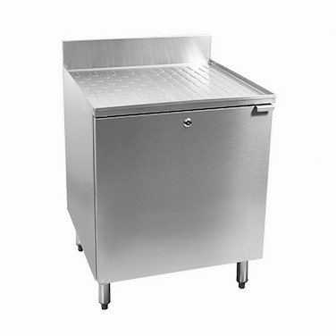 Glastender C-DBCB-24 Stainless Steel CHOICE Underbar Drainboard - 24"W x 24"D