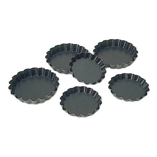 Matfer Bourgeat
 332657
 3.5" x 0.63"
 Round
 Steel
 Exopan Tartlet Mold - 1 Pack