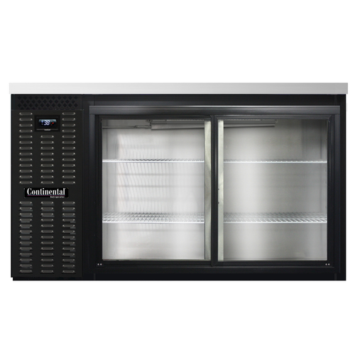 Continental Refrigerator BB59NSGD 59"W Glass Door Refrigerated Back Bar Cooler