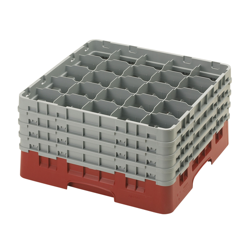 Cambro 25S900416 Camrack Glass Rack With (4) Soft Gray Extenders - 2 Cases
