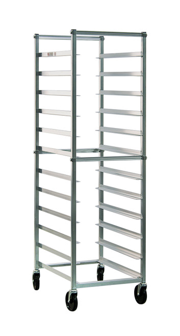 New Age 6303 20.38"W 12 Bun Pan Rack Bolted Aluminum with 5" Centers