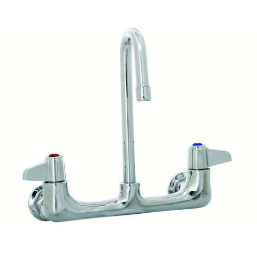 T&S Brass 5F-8WLX03 Equip Faucet 8" centers wall mount 3" rigid gooseneck