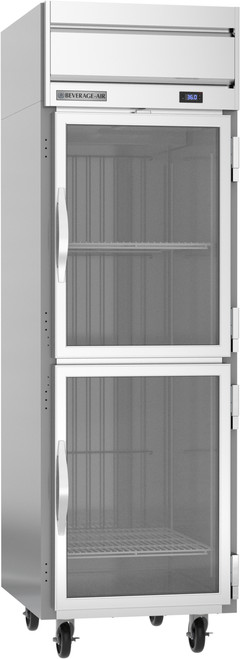 Beverage Air HR1HC-1HG 26" W One-Section Glass Door Reach-In Horizon Series Refrigerator