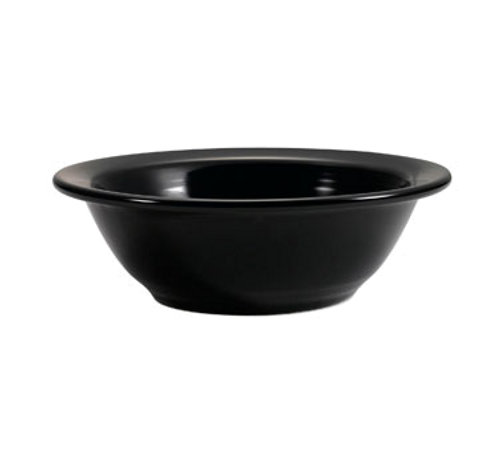 CAC China TG-10-BLK 13 Oz. Black Porcelain Round Tango Grapefruit Bowl (3 Dozen Per Case)