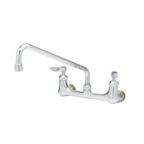 T&S Brass B-0231-CC-CR Pantry Faucet double 12" swing nozzle 8" centers