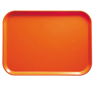Cambro 1418220 14" Orange Rectangle Camtray - 12/Case