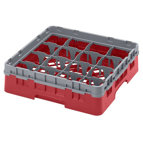 Cambro 16S318163 Camrack Glass Rack With Soft Gray Extender - 5 Cases